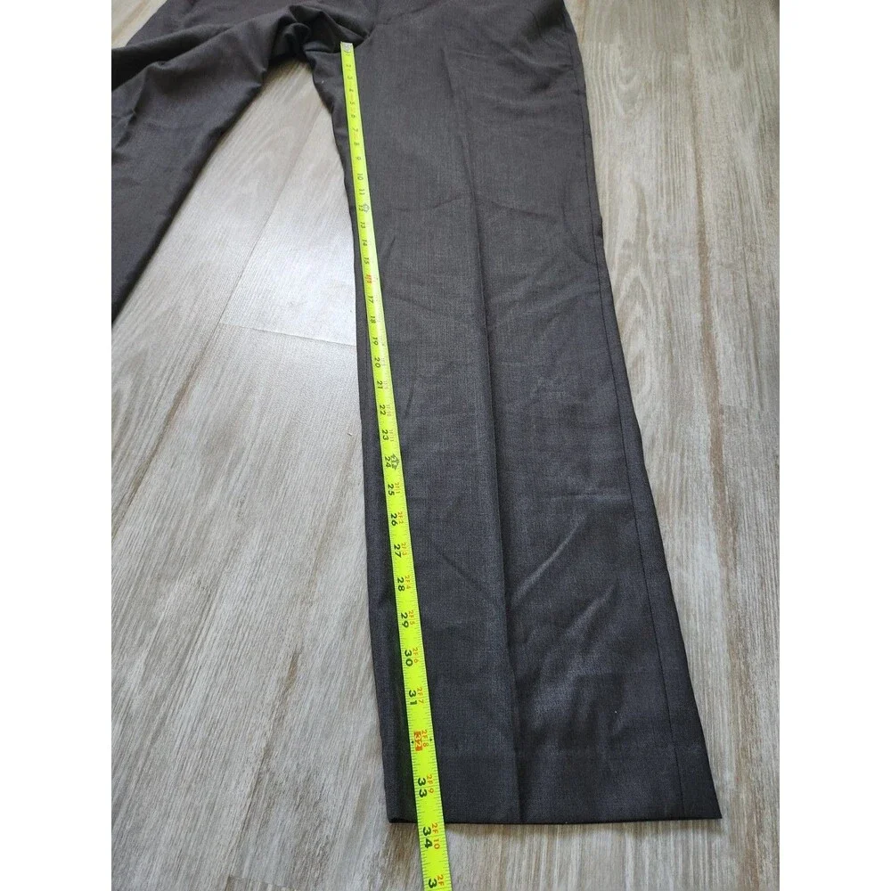 NWT Perry Ellis Portfolio Travel Luxe Dress Pants Charcoal No Iron 38x34 Mens